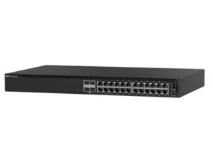 Dell EMC Switch N1124P-ON, L2, 24 ports RJ45 1GbE, 12ports PoE+, 4 ports SFP+ 10GbE, Stacking 3Y NBD