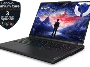 מחשב נייד Lenovo Legion Pro 5-16IRX9 83DF001QIV   Onyx Grey Intel® Core™ i7-14650HX  NVIDIA® GeForce RTX™ 4060 8GB  32GB