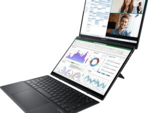 מחשב נייד כולל Stylus נרתיק ועט 3K OLED Touch INTEL ULTR 7 255H 32GB DDR5 1TB SSD Asus Zenbook Duo UX8406CA אסוס